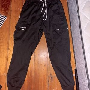 Airborne Black Pants W/ white drawstrings